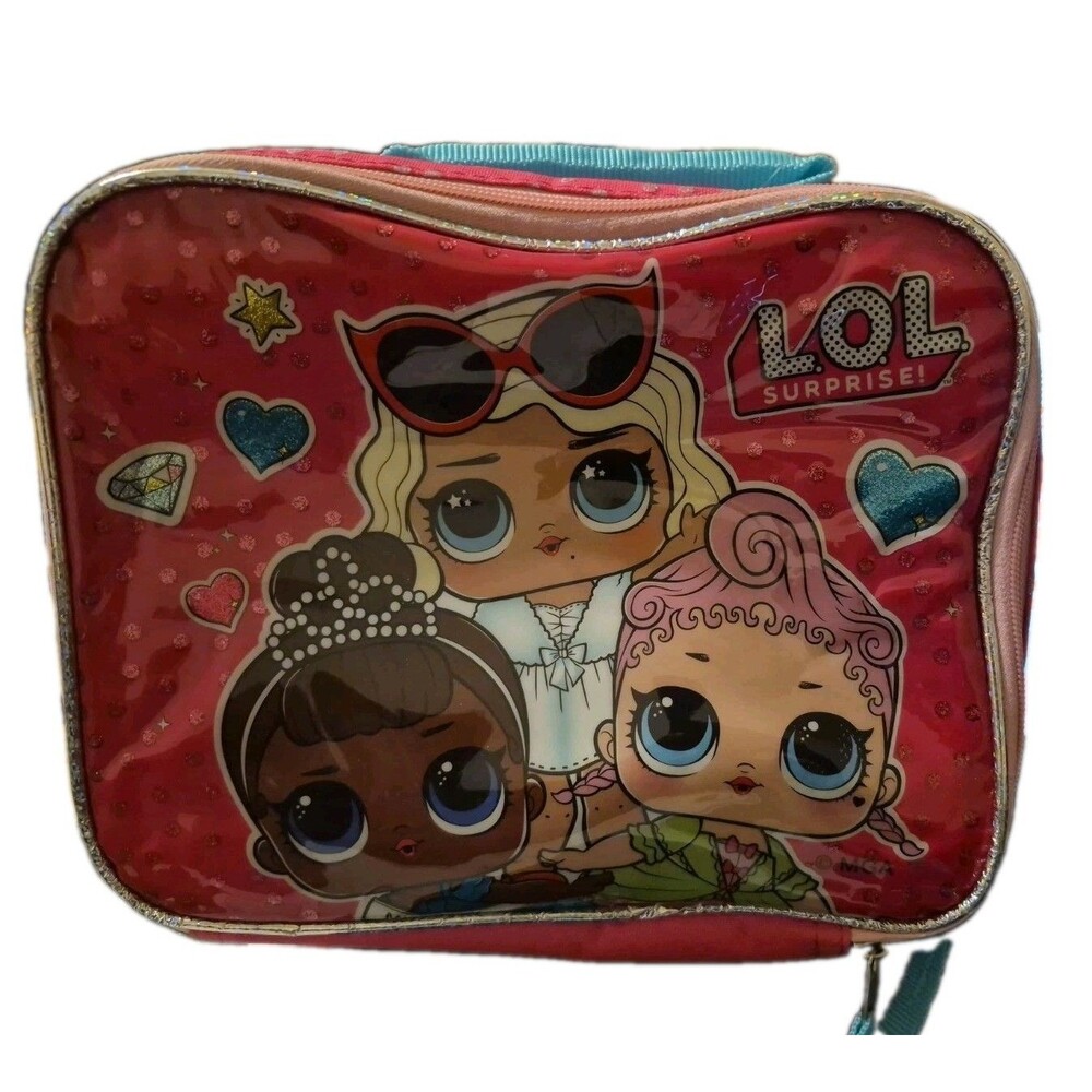 LOL Surprise Girls Lunchbox Pink Lunch Bag New